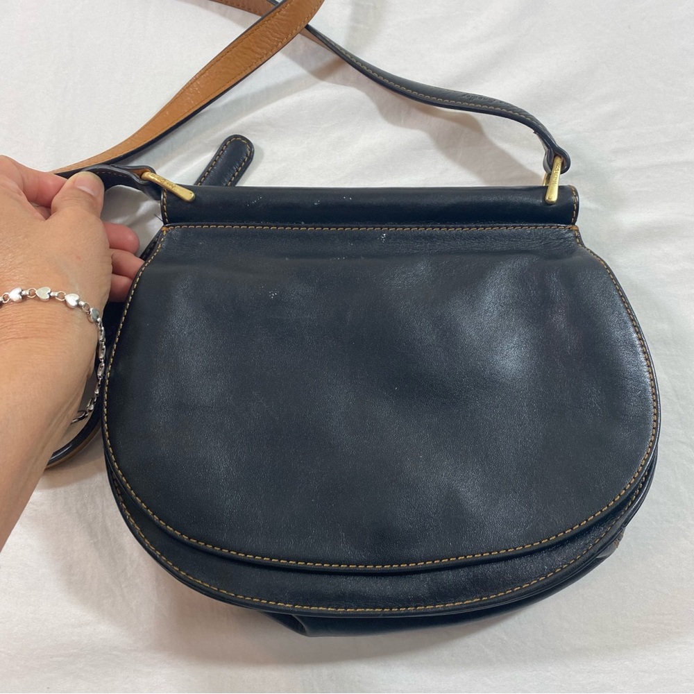 Vera Bradley Shoulder Bag Soft Leather  black bag - Picture 5 of 9
